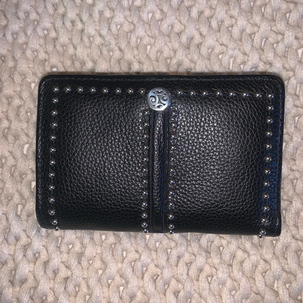 Brighton Pretty Tough Medium Zip Wallet STYLE T22493 Black Leather